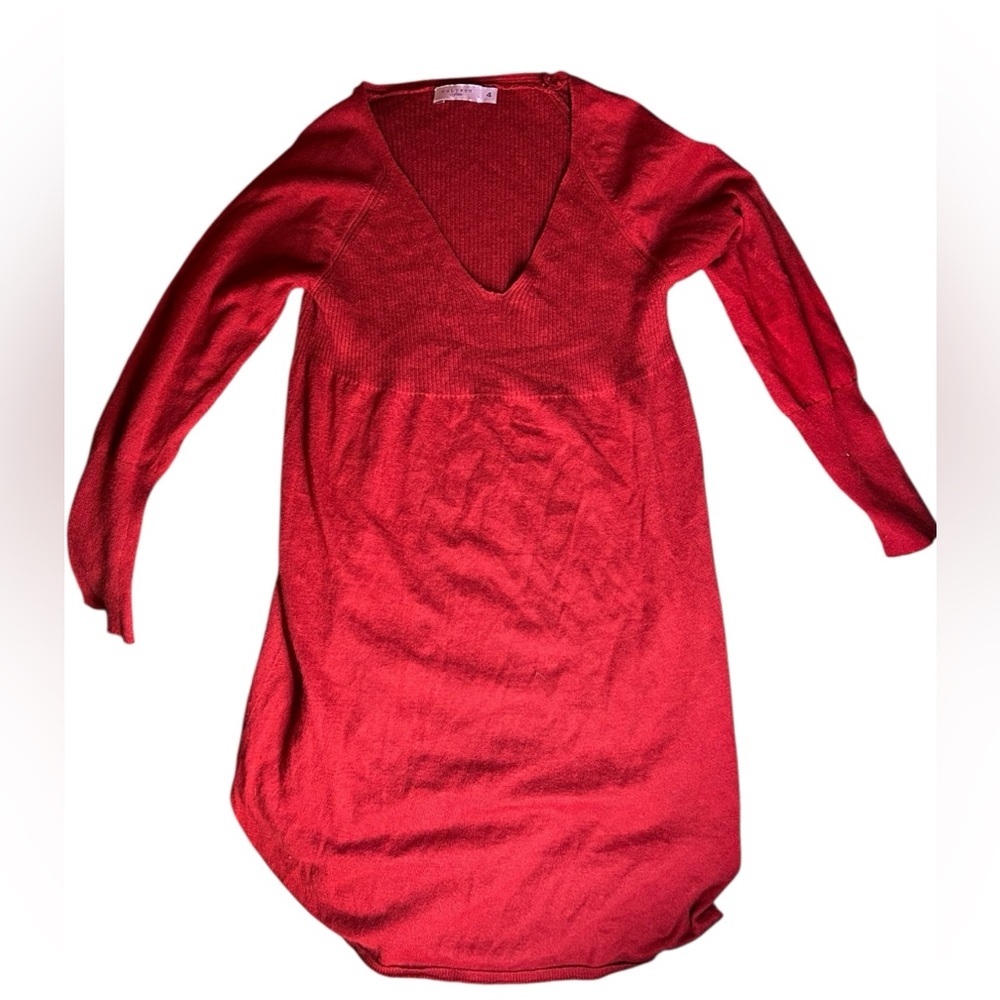 Girls Calypso Red Knit Dress Size 4 Girls